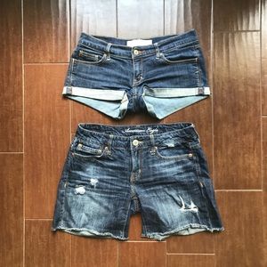 Abercrombie and Fitch and American Eagle Shorts